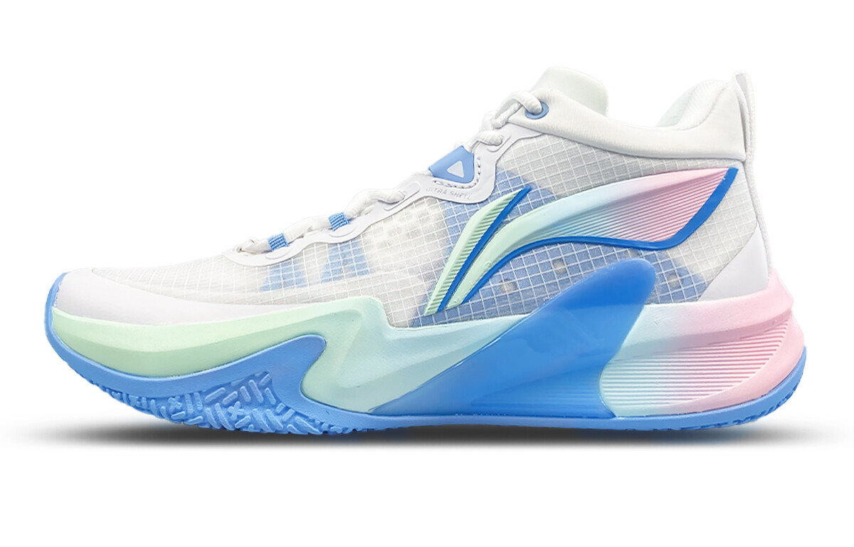 

Баскетбольные кроссовки Speed Basketball Shoes Men Low-Top White/Blue/Pink Lining