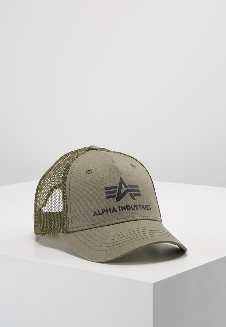

Кепка BASIC TRUCKER UNISEX Alpha Industries, темно-зеленый