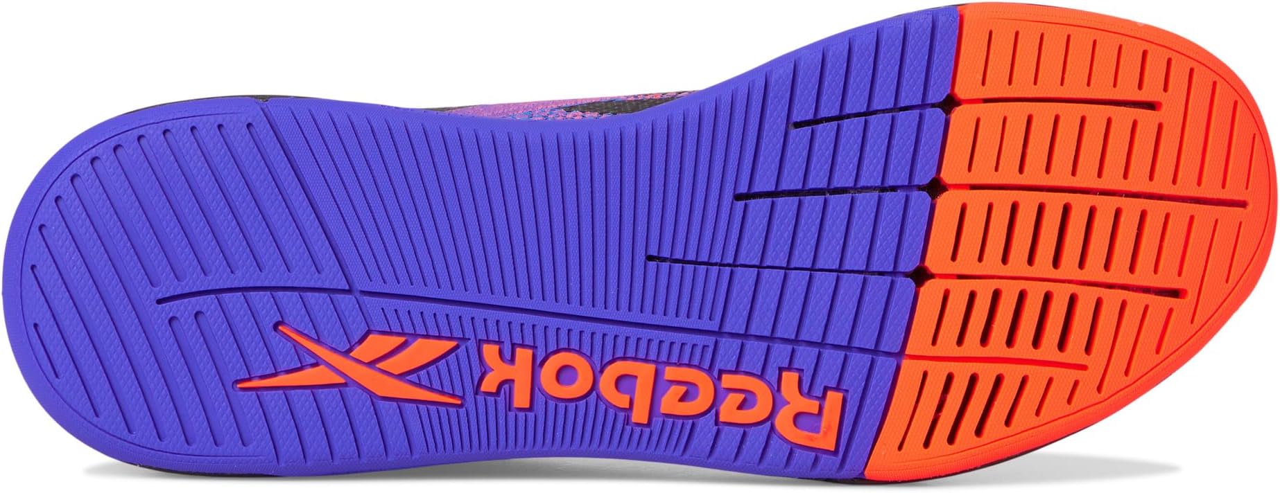 Кроссовки Reebok Unisex Nano X5, Footwear White/Flash Orange/Royal Purple — фото 3