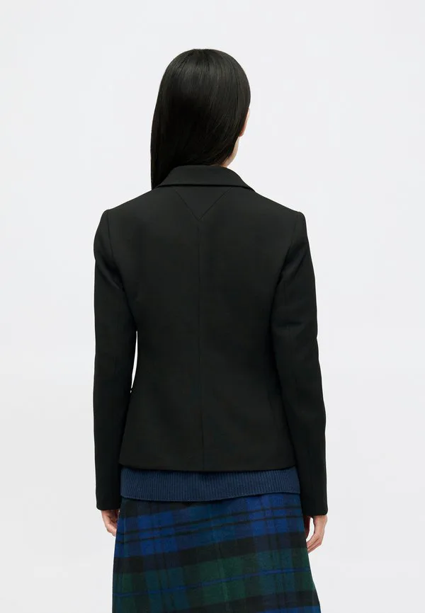 Пиджак приталенного кроя с вышивкой герба. Tommy Hilfiger, Black — фото 3
