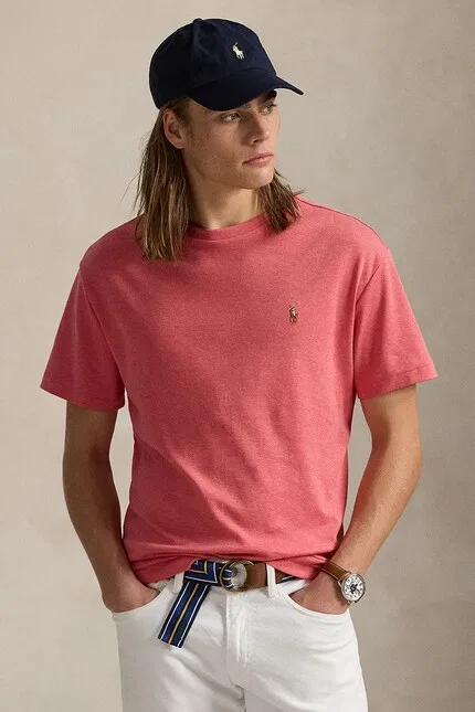 Футболка из мягкого хлопка Polo Ralph Lauren, розовый