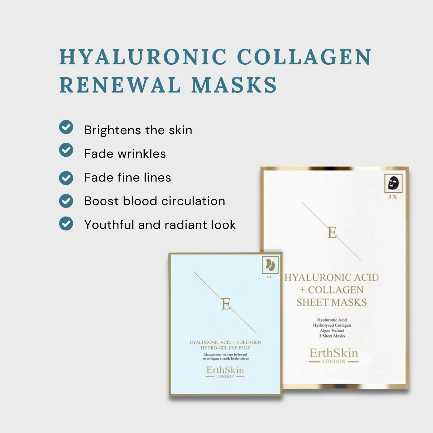 Набор для ухода за кожей вокруг глаз Hydra Eye Revival Erthskin London, 1 шт — фото 2