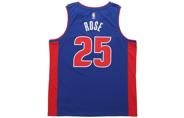 Футболка nba casual sports basketball jersey sw fan edition detroit pistons 25 blue Nike, синий — фото 2