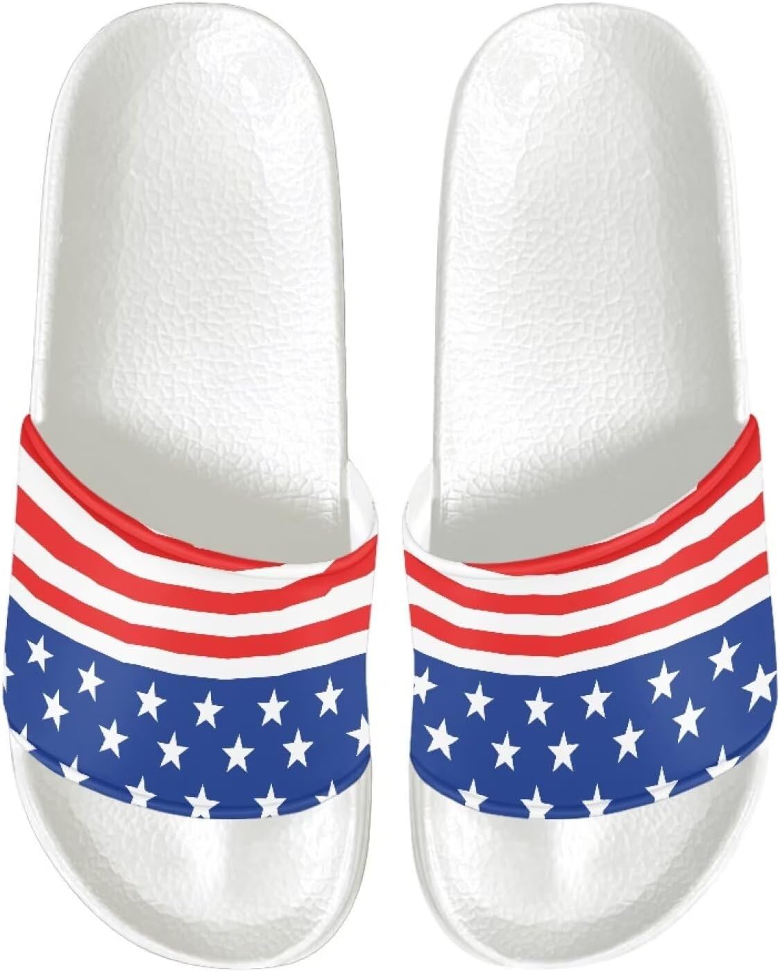 

Сандалии JUDENTIDOS с открытым носком, шлепанцы для душа, нескользящие, из EVA, для женщин, American Flag