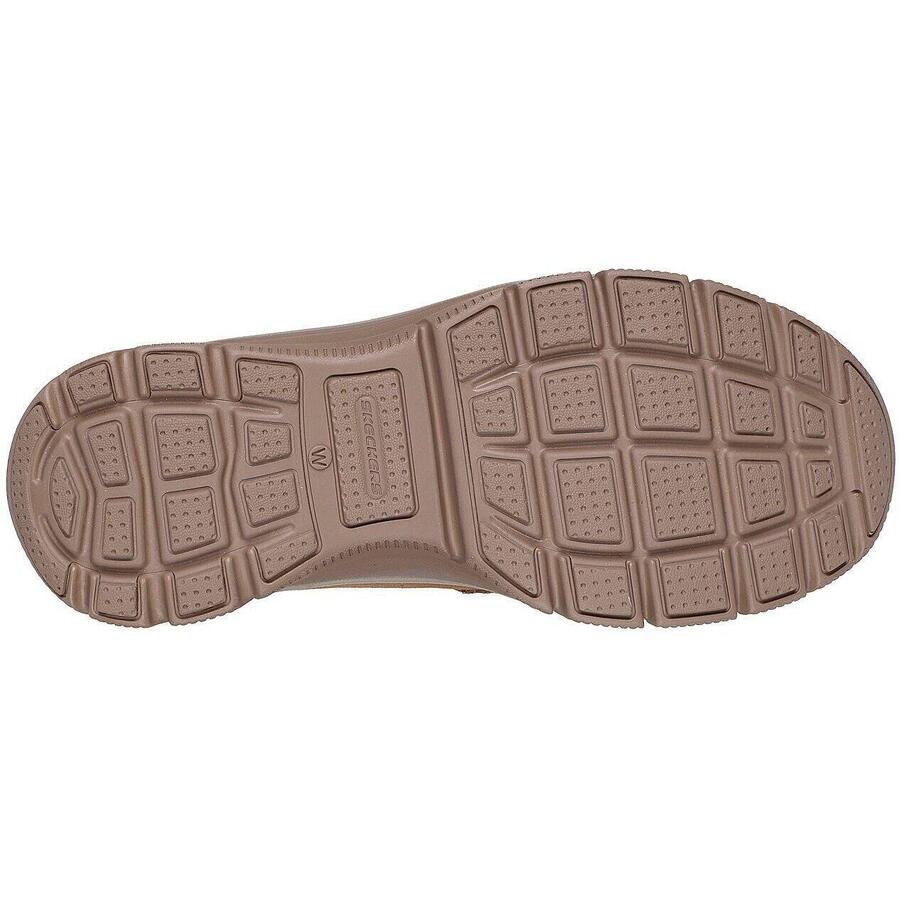 Skechers Easy Going — классные ботинки на молнии, коричневые, женские — фото 4