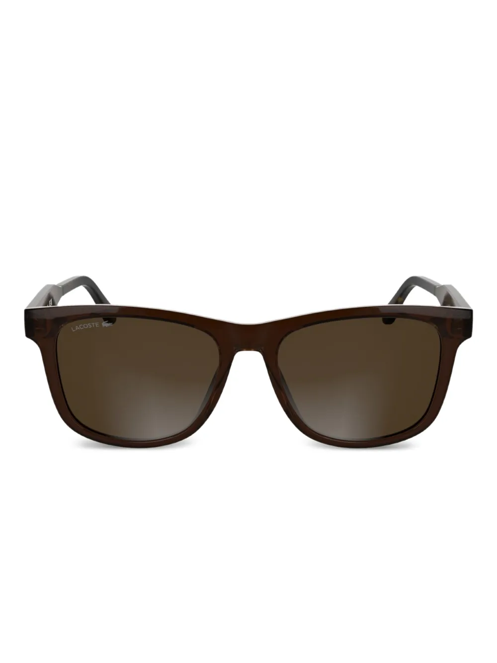 

Солнцезащитные очки в квадратной оправе Lacoste, коричневый
