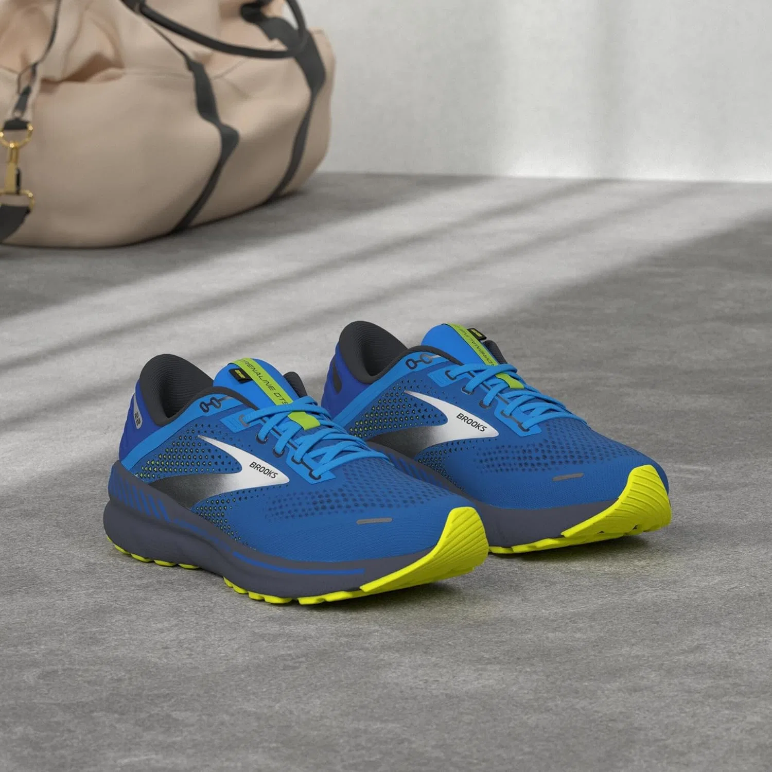 Мужские беговые кроссовки Brooks Adrenaline GTS 22, 3-Blue India Ink Nightlife — фото 2
