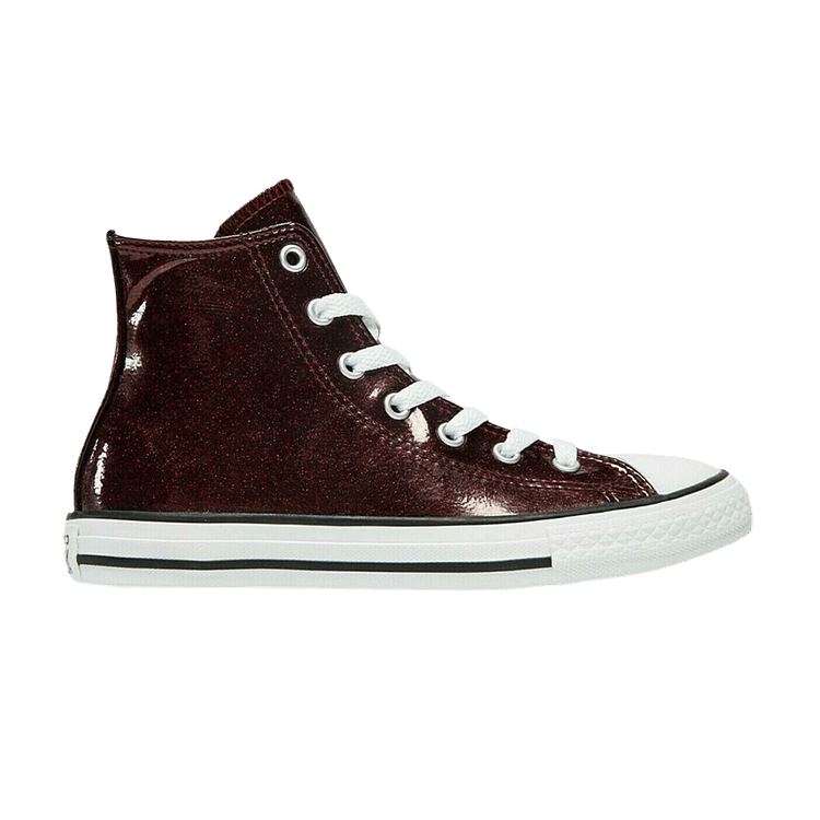 

Кроссовки Converse Chuck Taylor All Star High GS 'Glitter Dark Burgundy', красный