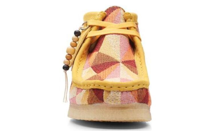 Оригинальные женские повседневные туфли WALLABEE, женские низкие, желтые Clarks — фото 4