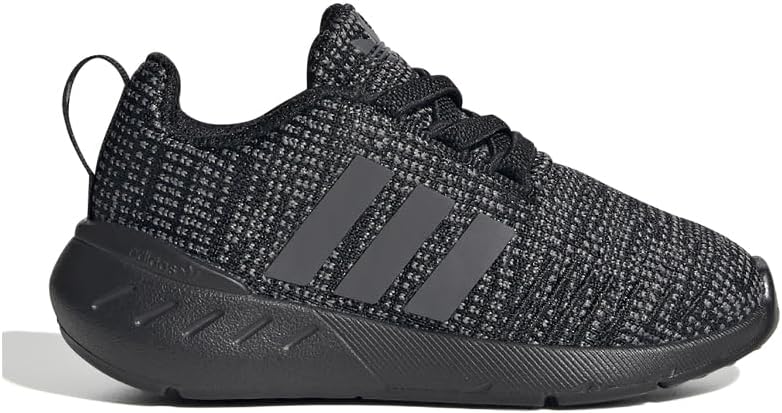 Детские кроссовки Adidas Swift Run 22 (унисекс), белый/черный/серый — фото 2
