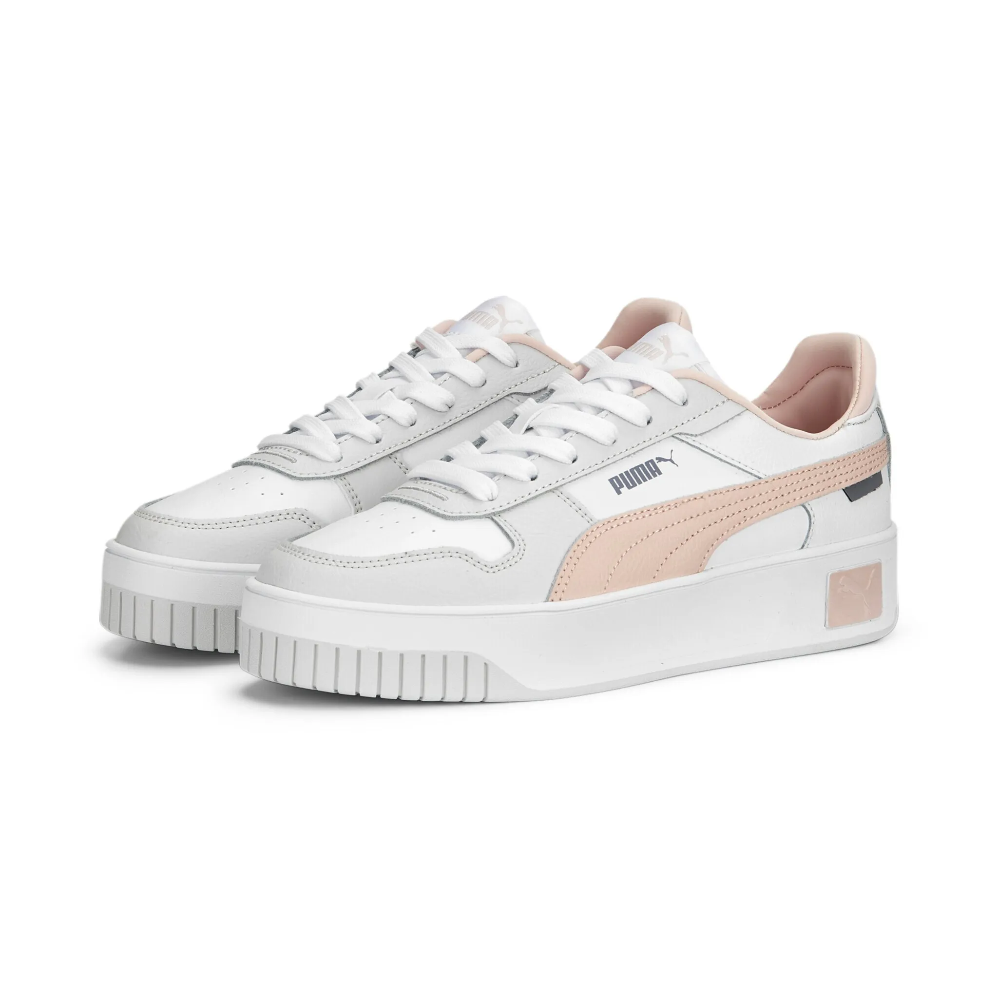 Кроссовки PUMA "Carina Street Sneakers Women", цвет White Rose Dust Feather Gray Pink