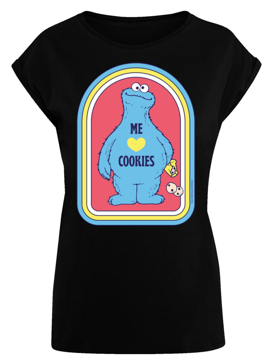 

Рубашка F4NT4STIC Sesame Street Cookie Monster Me, черный