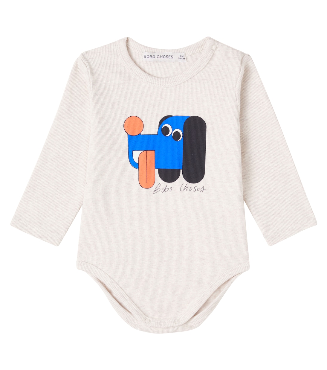 

Боди Baby Doggy Mate из хлопковой смеси Bobo Choses, белый