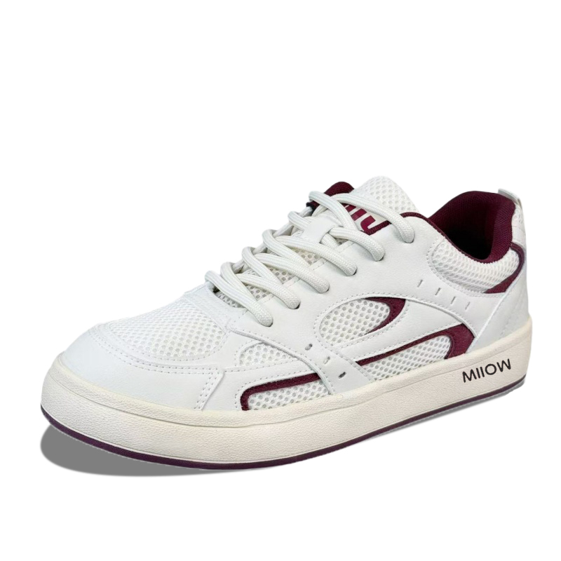 

MIIOW Антискользящие износостойкие низкие скейтерские кроссовки мужские Box - бежево-красные, цвет Beige Red