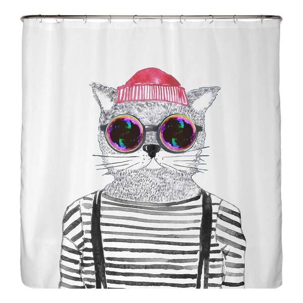 

Занавеска для душа arteneur Hipster Katze Berlin, 220 см, разноцветный