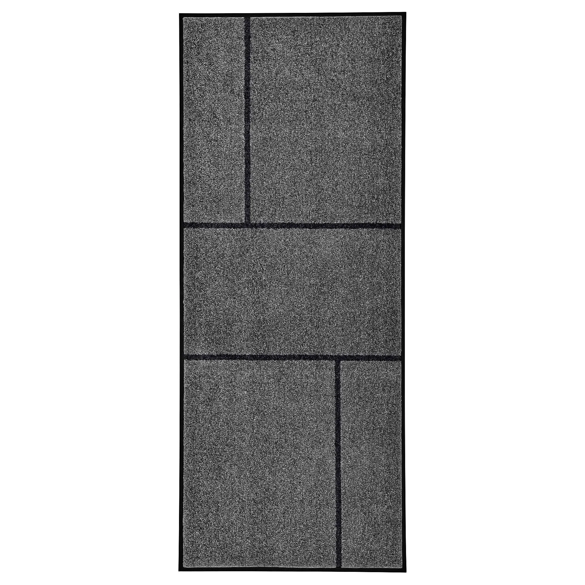 

Коврик-бегунок, серый/черный, 82x200 см, KÖGE IKEA
