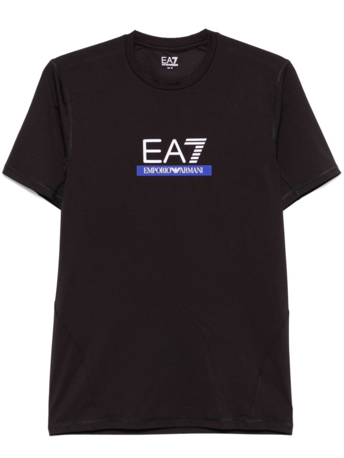 

Футболка с рельефным логотипом Ea7 Emporio Armani, черный