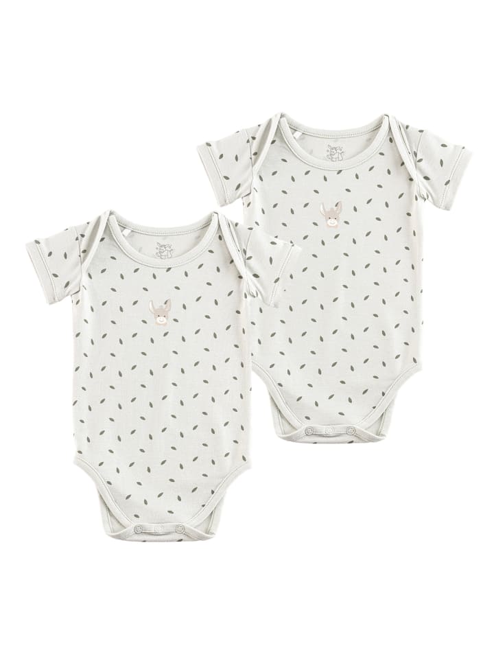 

Sterntaler Комплект боди из ткани DP с рисунком листьев светло-бирюзового цвета