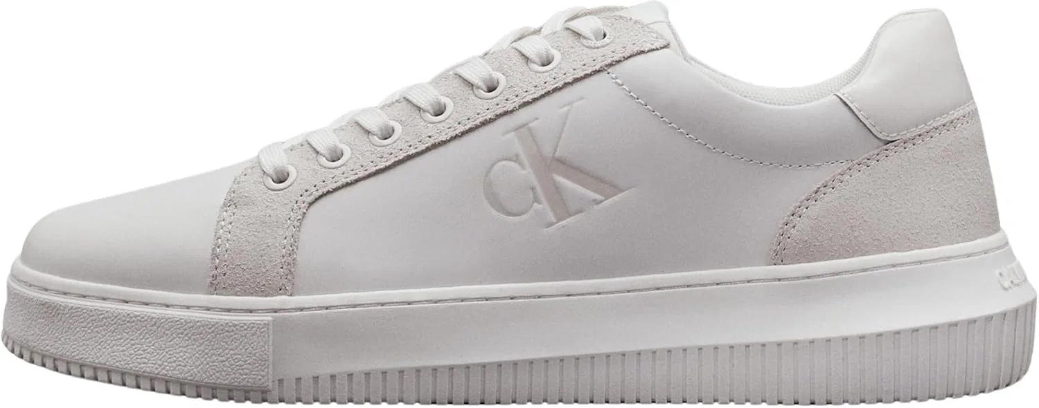 Кроссовки Calvin Klein Herren Cupsole Chunky Authentic Schuhe, White Bright White Creamy White