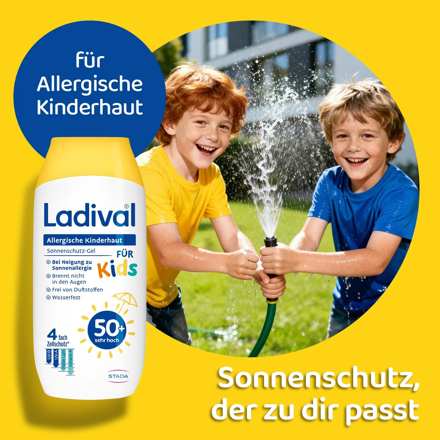 Детский солнцезащитный гель Ladival SPF 50+ для аллергичной кожи 200 мл Ladival — фото 3