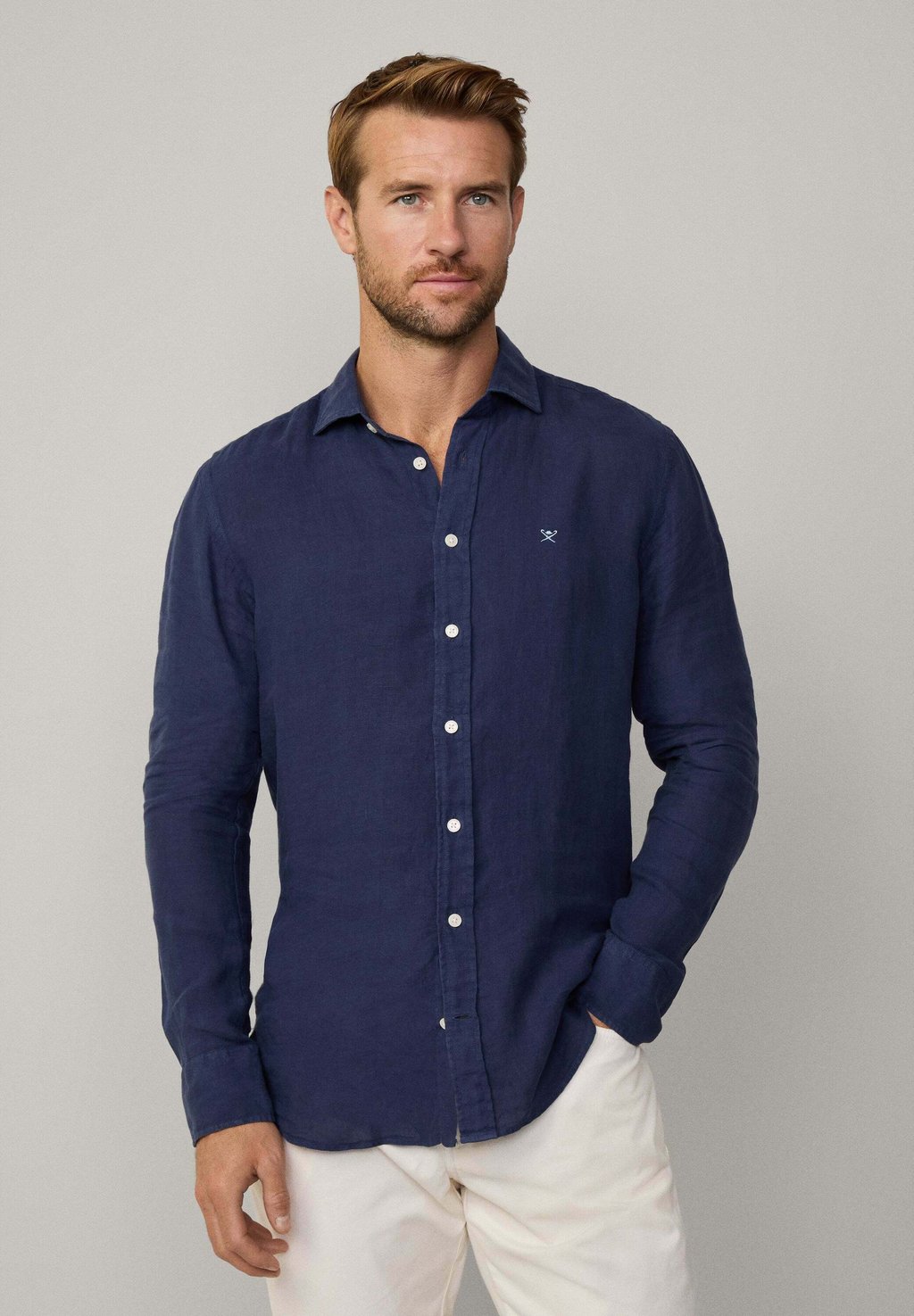 

Рубашка Hackett London, темно-синий