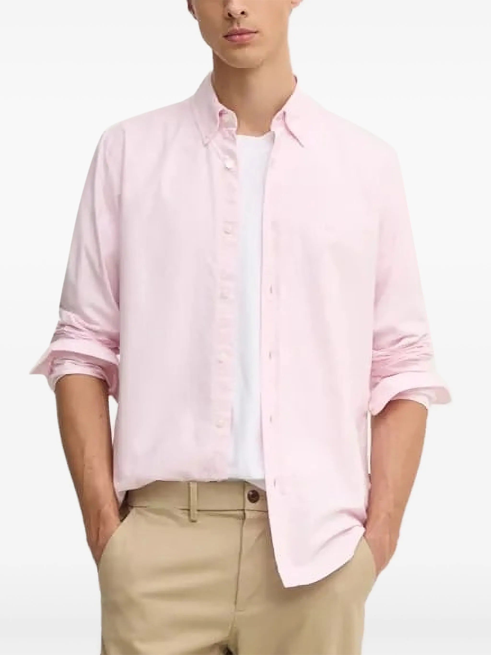 

Рубашка Rickert на пуговицах Boss, розовый