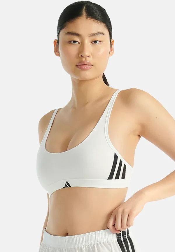Бюстье-Топ с вырезом-лодочкой Adidas Sportswear, White
