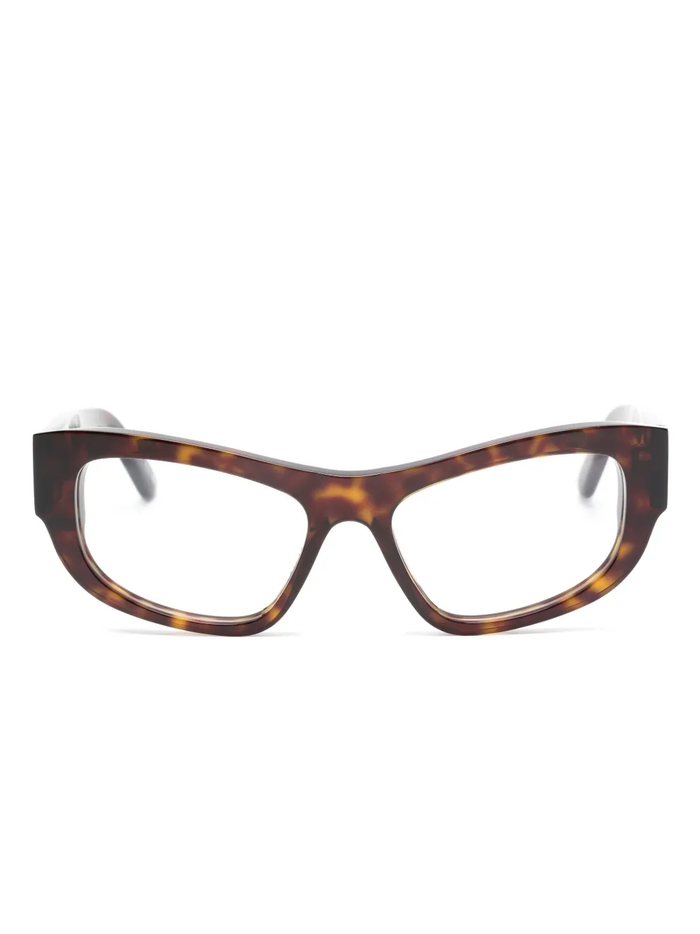 

Очки в прямоугольной оправе черепаховой расцветки Balenciaga Eyewear, коричневый