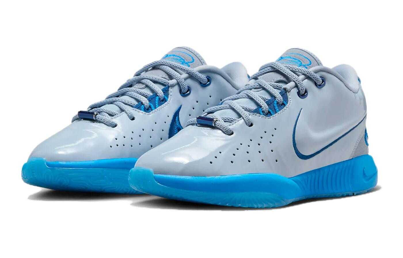Детские баскетбольные кроссовки Nike Lebron 21 GS, Light Armory Blue/Hero Blue/Greystone Blue/Court Blue — фото 3