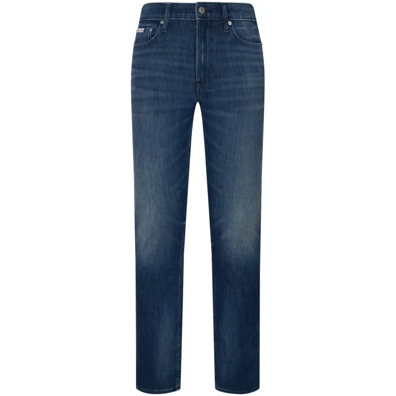 Джинсы мужские XHM Denim dark blue moderate slim fit Calvin Klein, XHM-Denim Dark Blue
