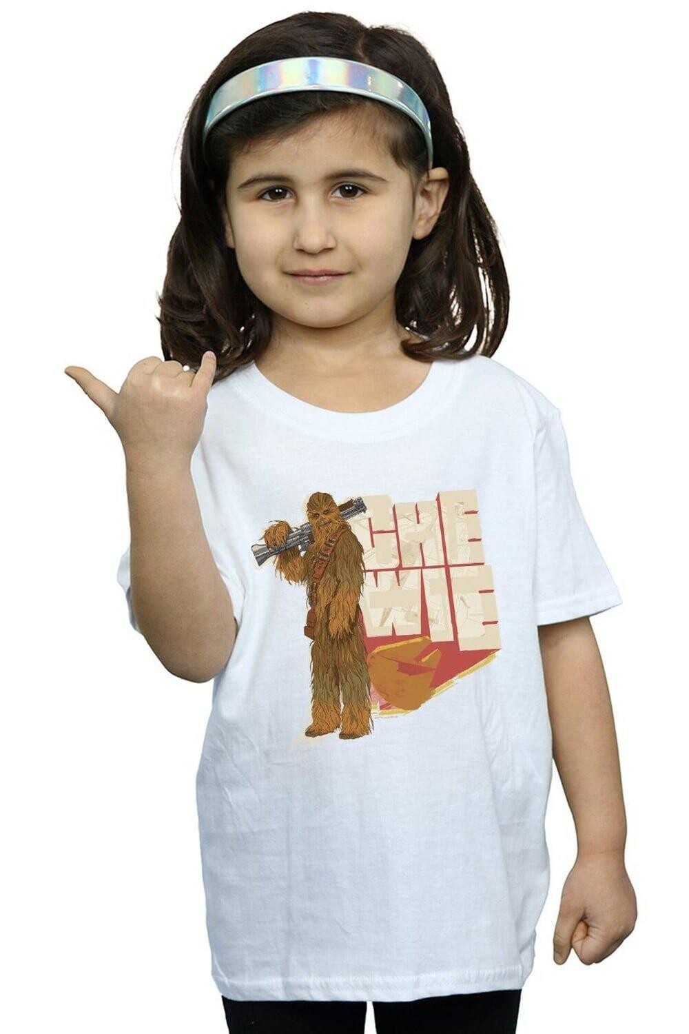 

Хлопковая футболка Only Chewie Falcon Star Wars, белый