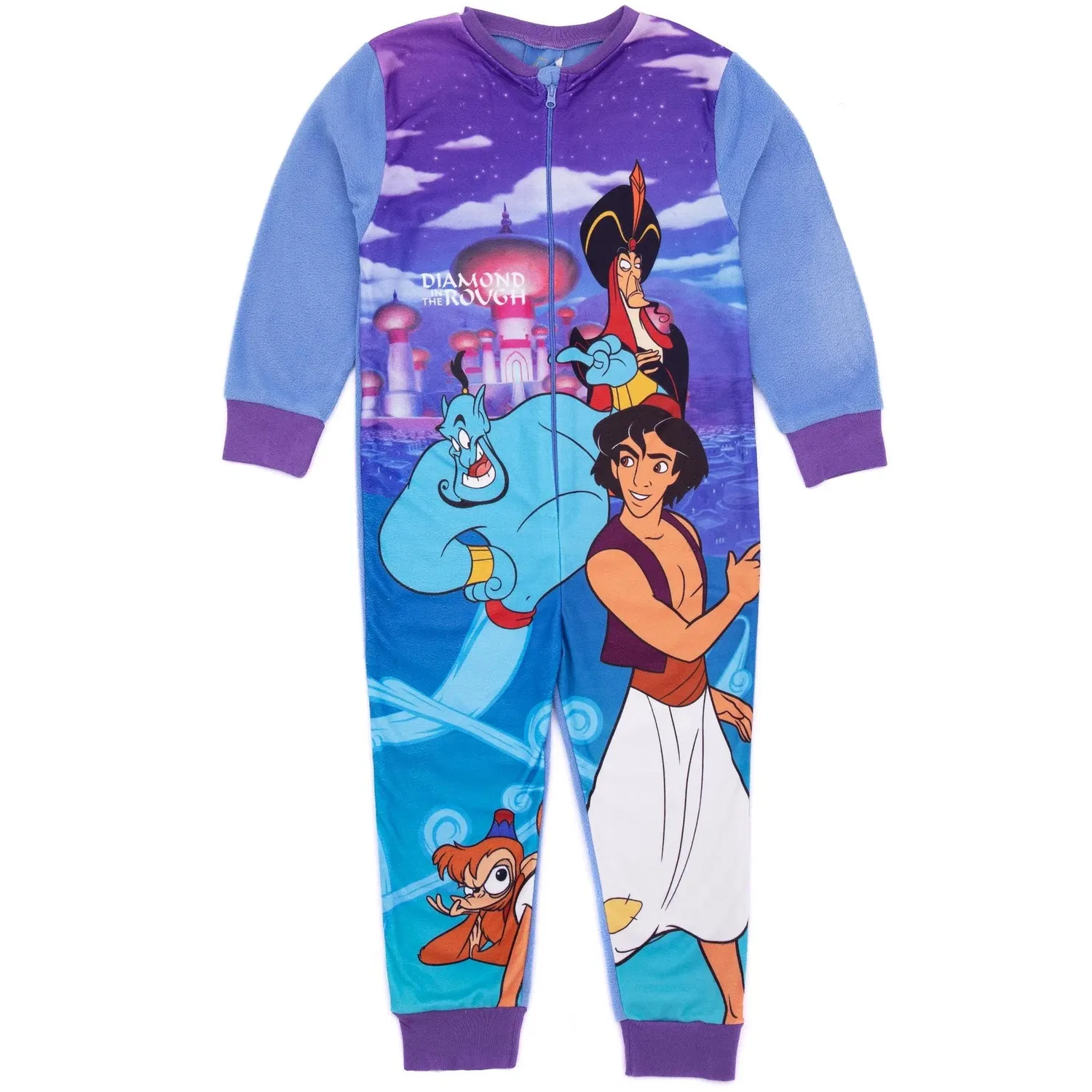 Пижама-комбинезон Disney Aladdin фиолетовая, синий