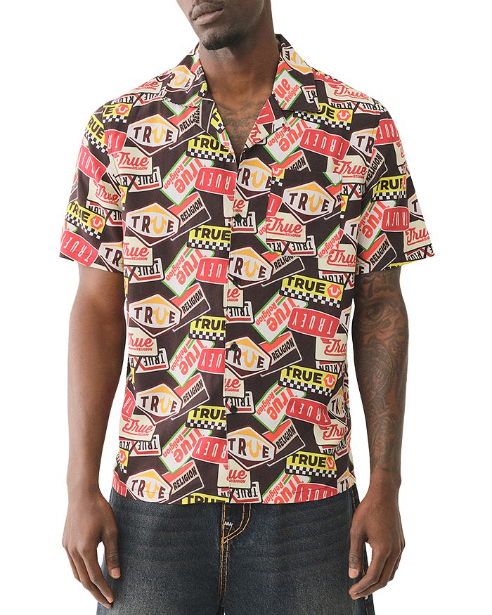 

Логотиповая рубашка Regular Fit Camp True Religion, мультиколор