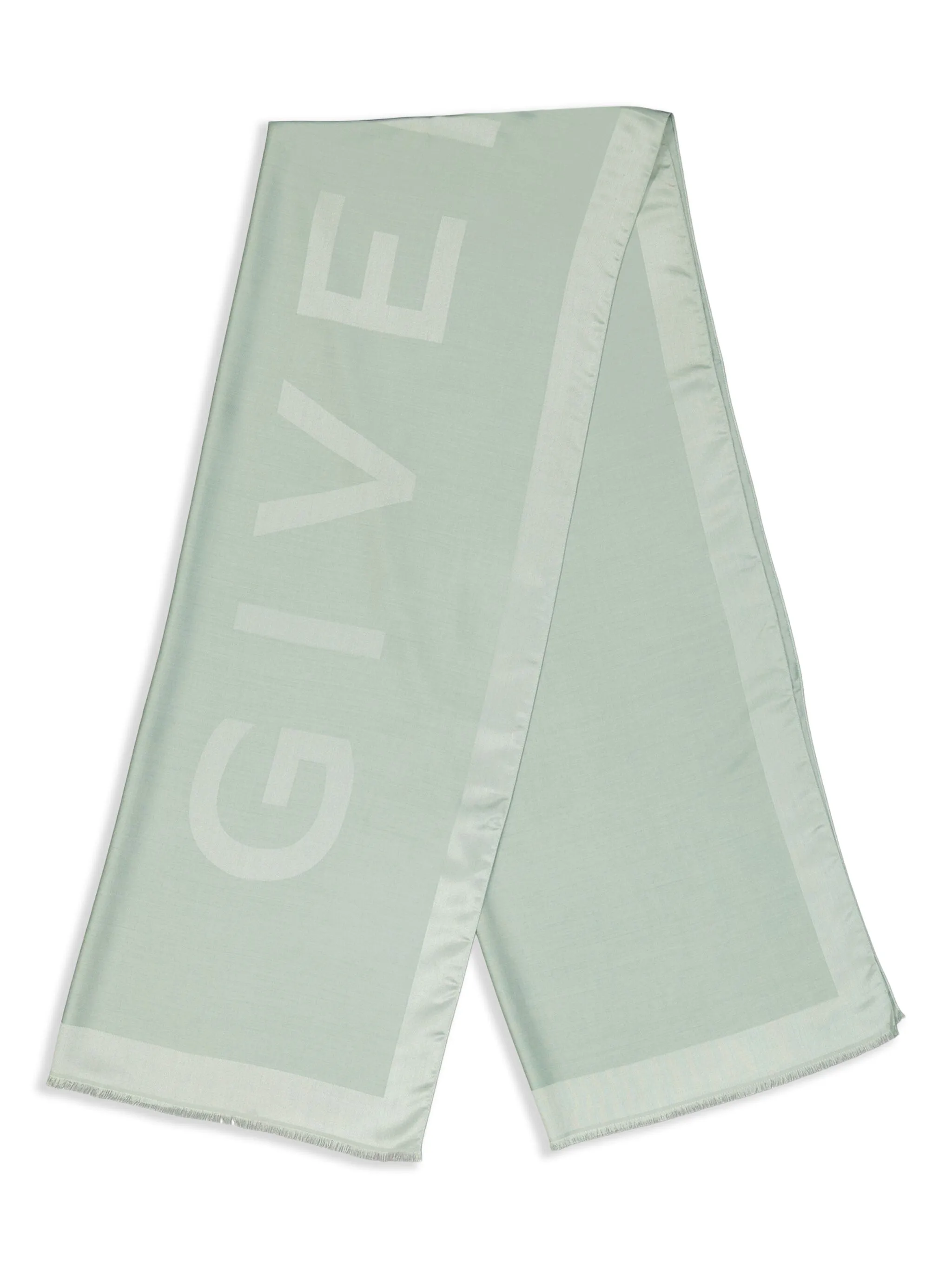 

Шарф с жаккардовым логотипом Givenchy, зеленый