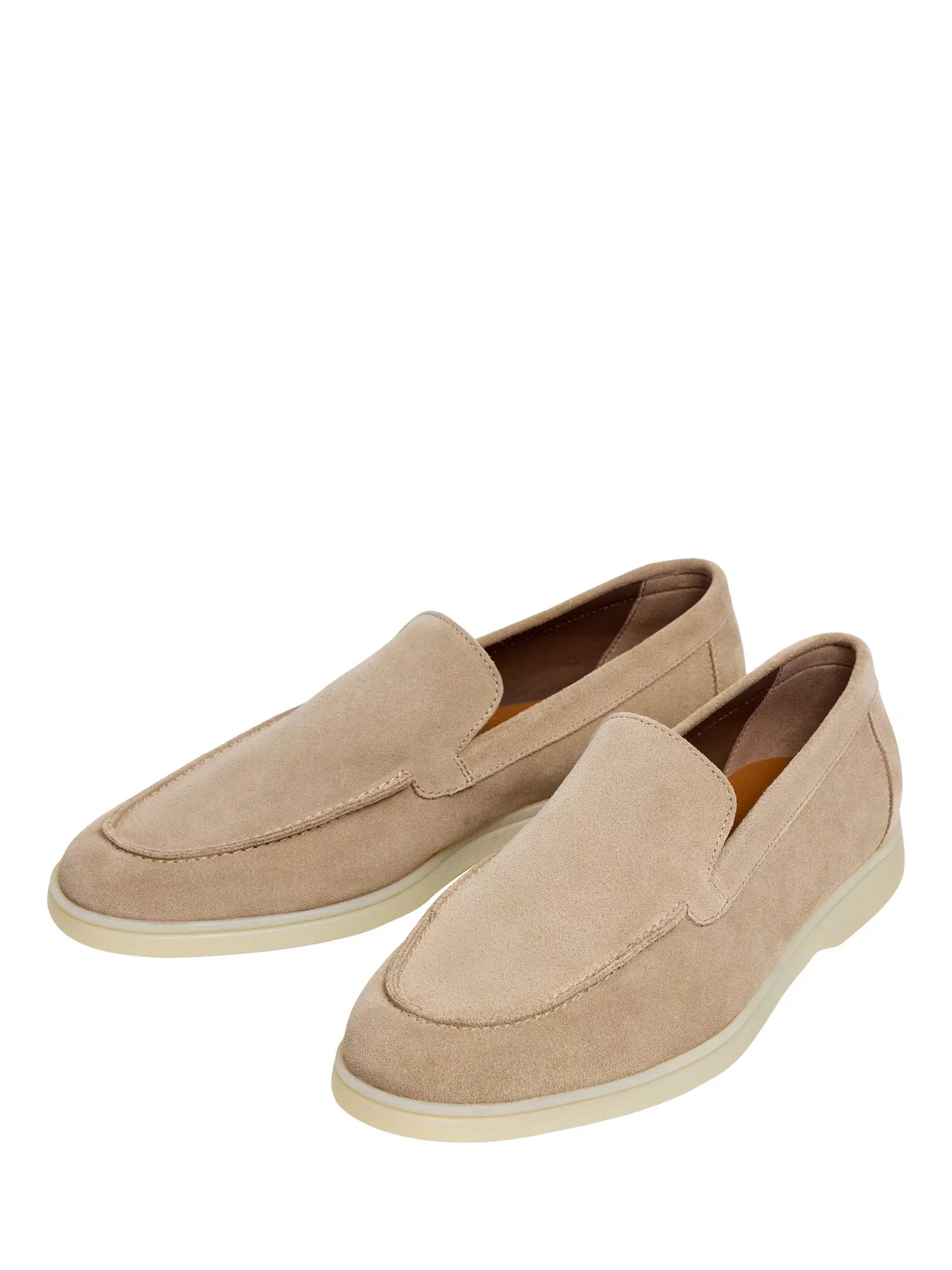Лоферы Martin из гладкой замши Hackett London, Sand Beige — фото 3