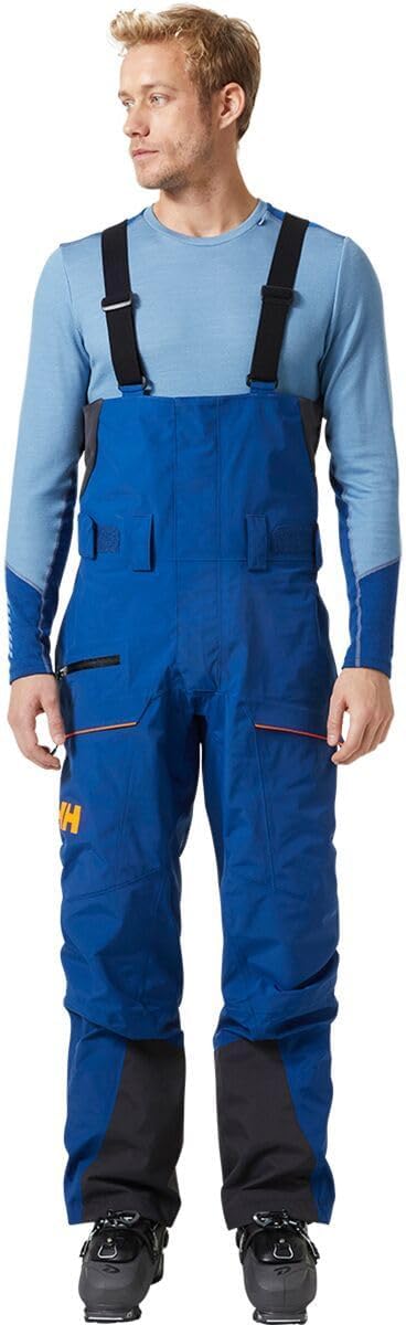 

Штаны Helly-Hansen Sogn Bib Shell для мужчин - водонепроницаемые, дышащие, прочные лыжные штаны - регулируемые лямки, легкий дизайн Helly Hansen, 606 Deep Fjord