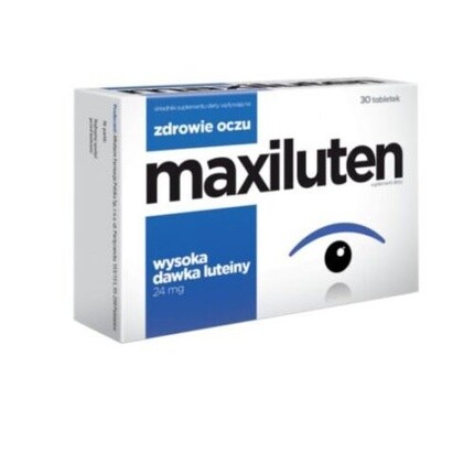 

Maxiluten Healthy Eyes Лютеин Зеаксантин Поддержка зрения Витамины Цинк 30 таблеток, Aflofarm