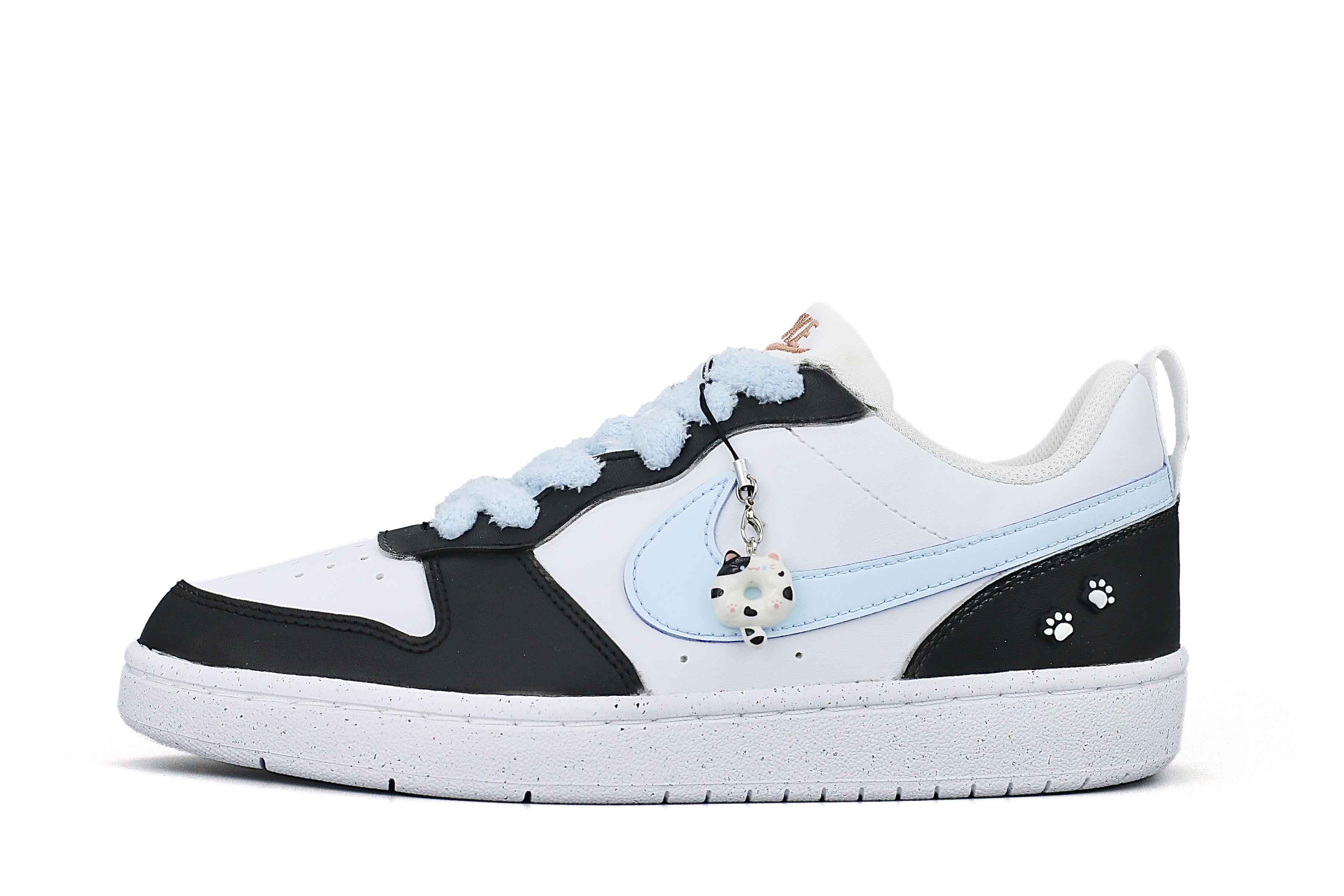 

Детские скейтерские кроссовки Court Borough для младших школьников Nike, черный/синий