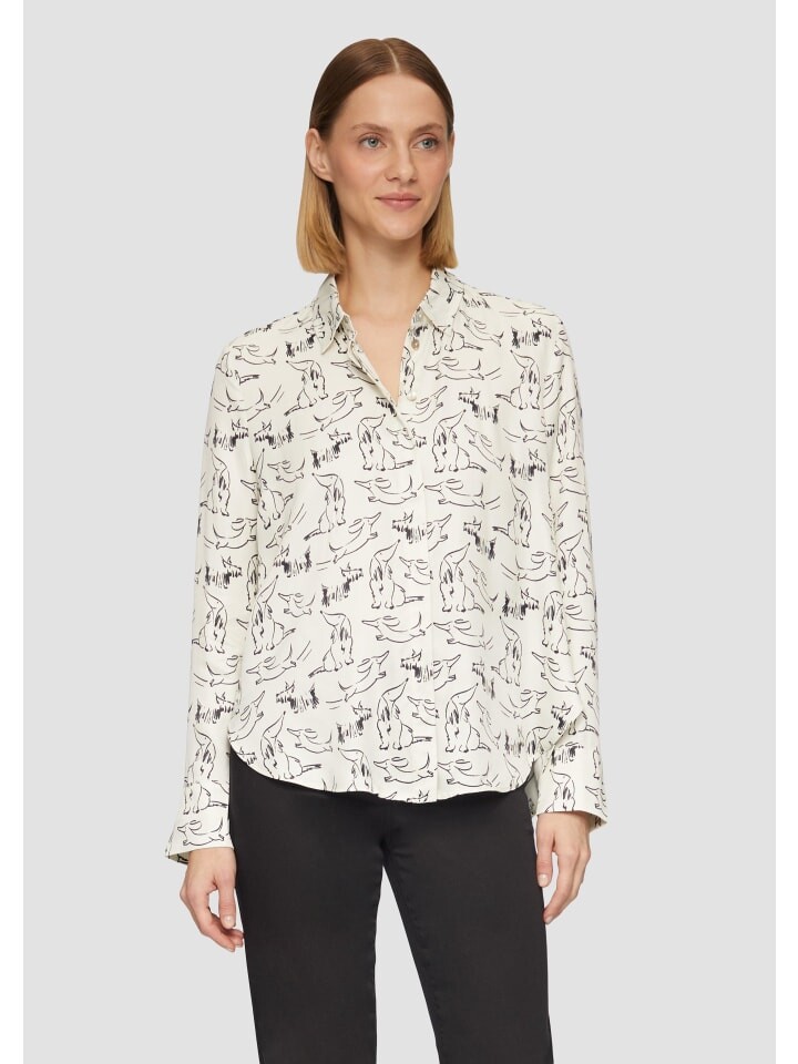 

Блуза s.Oliver BLACK LABEL Bluse langarm, кремовый