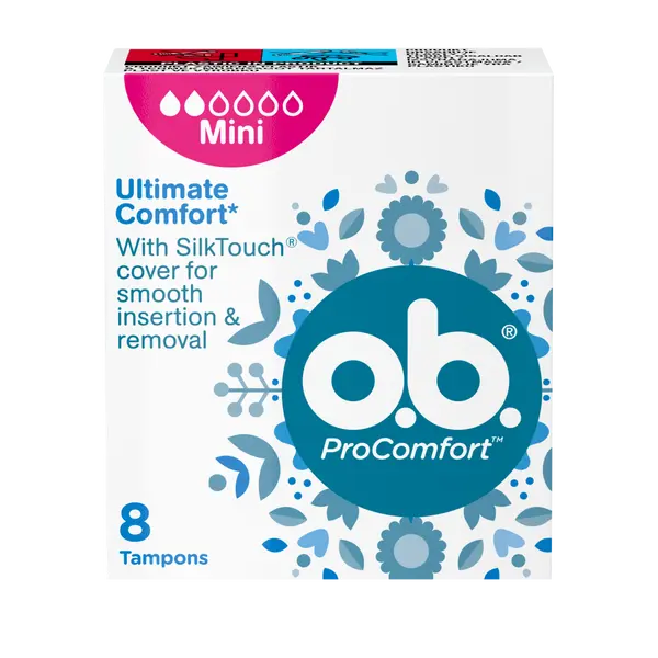 

Мини-тампоны гигиенические, 8 шт./1 упаковка. O.B. Procomfort