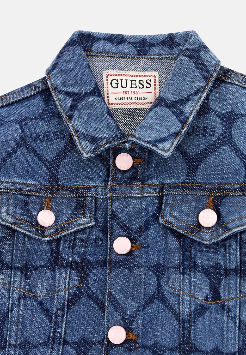 

Джинсовая куртка ALLOVER-HERZEN Guess, синий
