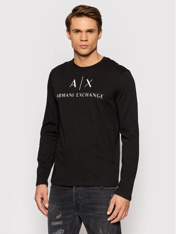 

Узкий крой с длинным рукавом Armani Exchange, черный