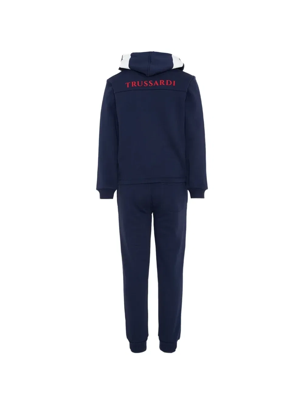 Спортивный костюм с капюшоном и молнией Trussardi Junior, синий — фото 2