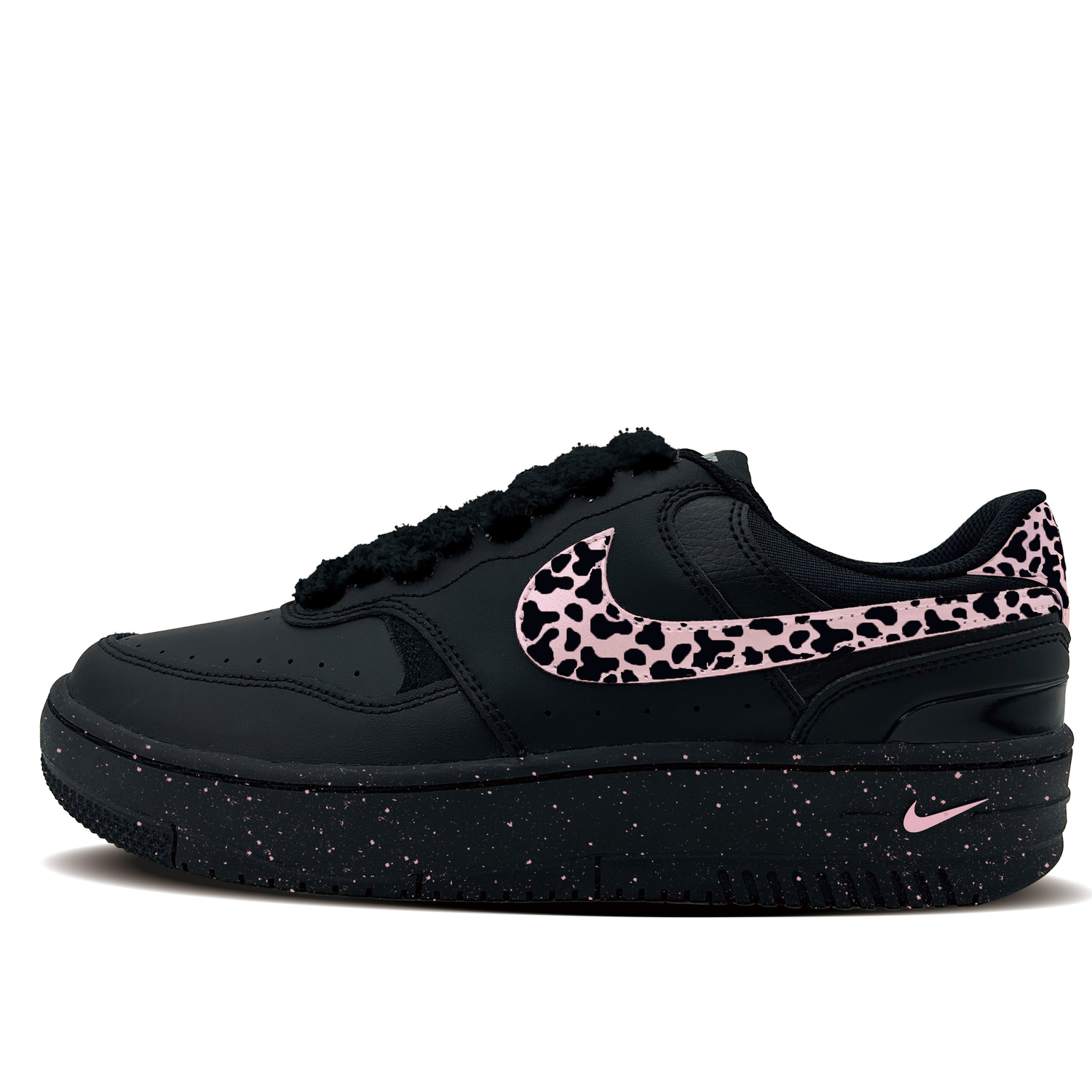 

Nike Кроссовки для скейтбординга Gamma Force Black Nai с низким верхом, износостойкие, унисекс, розовые