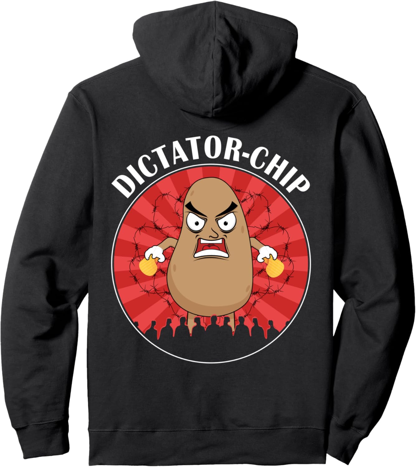

Картофельные чипсы диктатор толстовка Potato Chips Dictatorchip Chip, черный