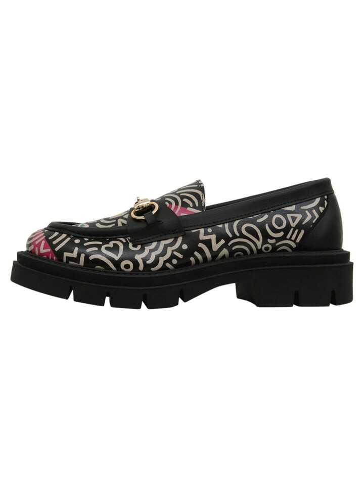Элегантные туфли на шнуровке Dogo Cindy Halbschuhe - Abstract Outline, черный