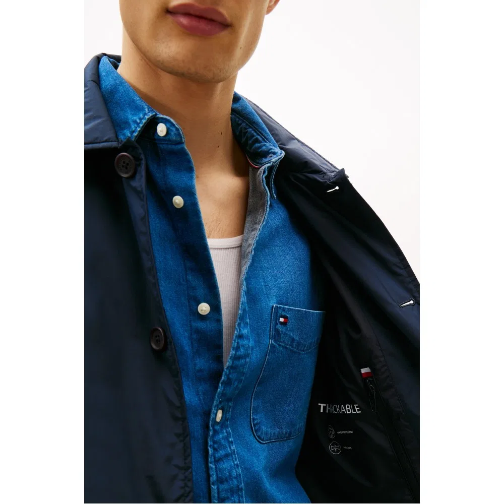 Мужская лёгкая компактная куртка Core тёмно-синяя от Tommy Hilfiger — фото 4