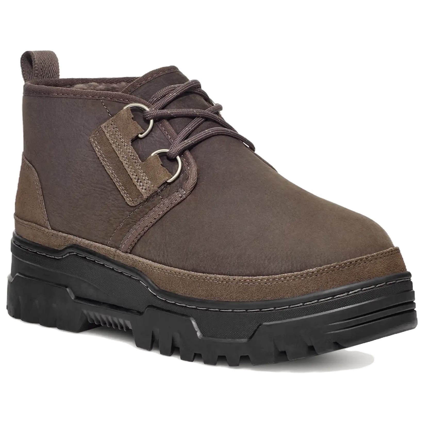 Мужские ботинки UGG Neumel TrailGazer кожаные на толстой подошве, коричневый — фото 3