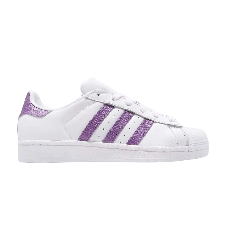 Кроссовки Adidas Wmns Superstar 'Purple', белый