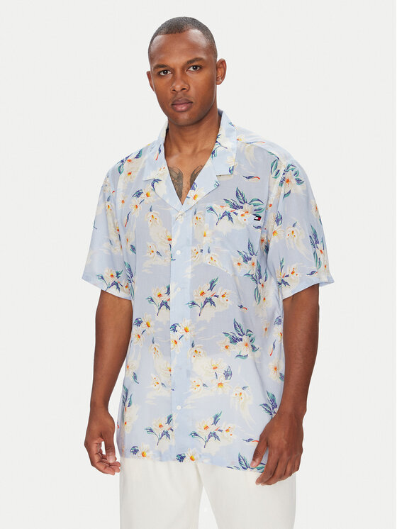 

Рубашка regular fit Bowling UM0UM03227 Tommy Hilfiger, голубой